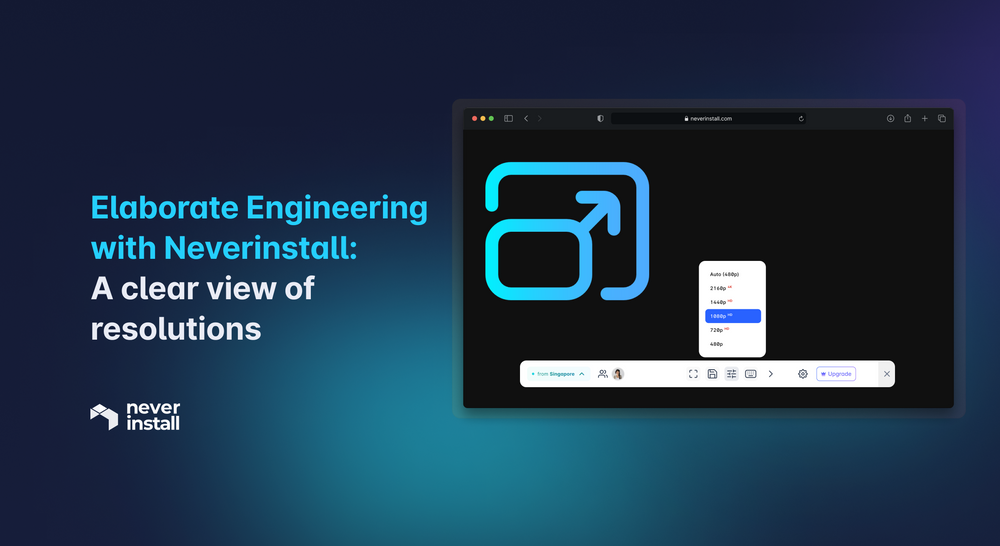 Elaborate Engineering with Neverinstall: A clear view of resolutions