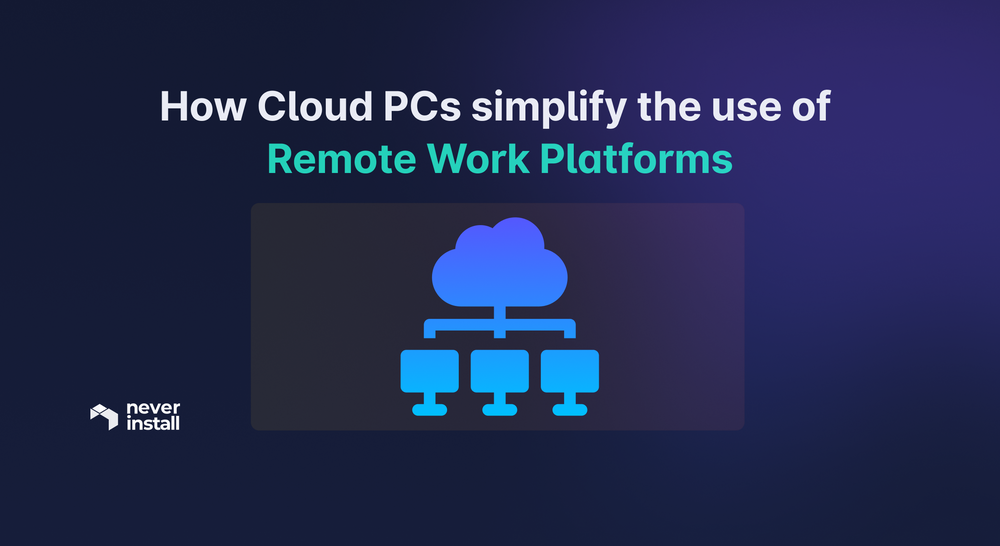 How Cloud PCs simplify the use of Remote Work Platforms