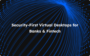 Virtual Desktops for Financial Service Companies: Why Security-First Fintechs Choose VDI
