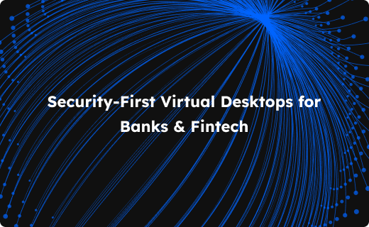 Virtual Desktops for Financial Service Companies: Why Security-First Fintechs Choose VDI
