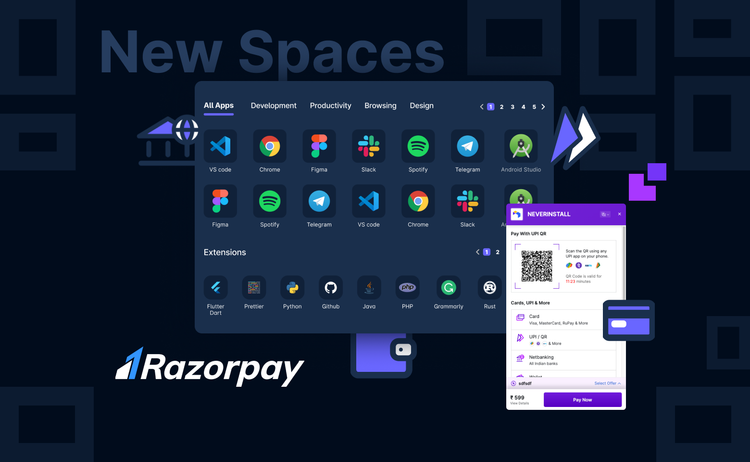 Introducing new Spaces UI & Razorpay Integration