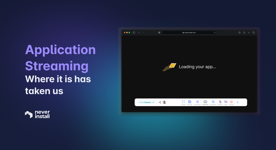 Application streaming