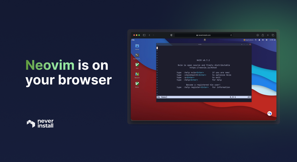 Neovim is on your browser