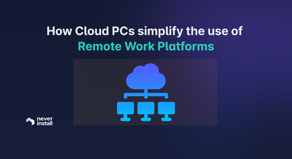 How Cloud PCs simplify the use of Remote Work Platforms